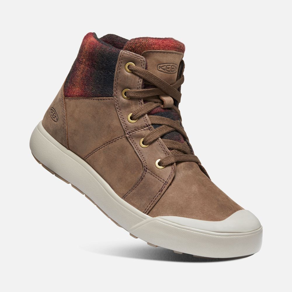 Botas de Zapatillas Keen Mexico Marrom - Mujer Elena Mid - SK0478695